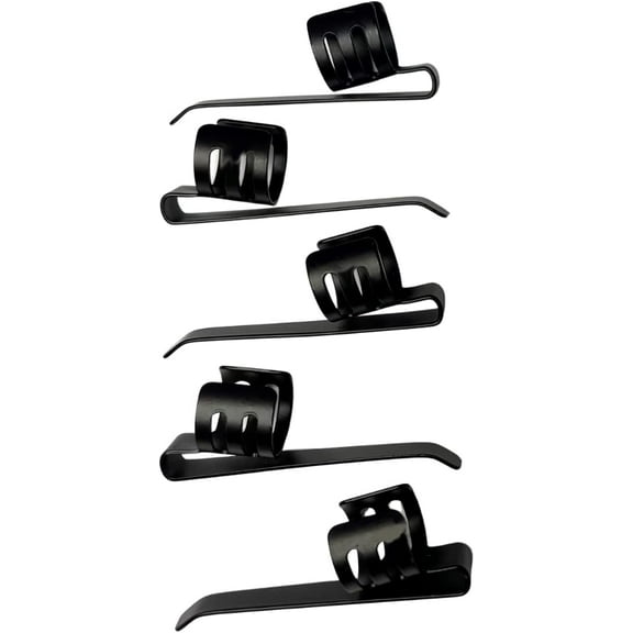 Pokka Klip 5 Pack - Fits all Pokka Pens. Holds tight to your shirt, notebook, etc. Accessory product for Pokka Pens.