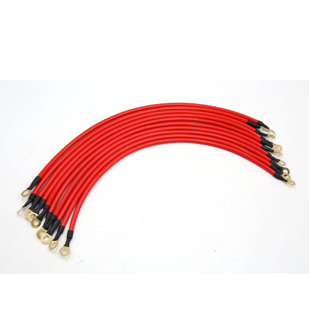 10pcs Red 41cm Length Battery Inverter Wire Power Transfer Cable for