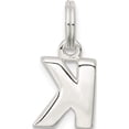 thumbnail image 3 of Sterling Silver Letter K Initial Charm Made In Thailand qc8460k, 3 of 5