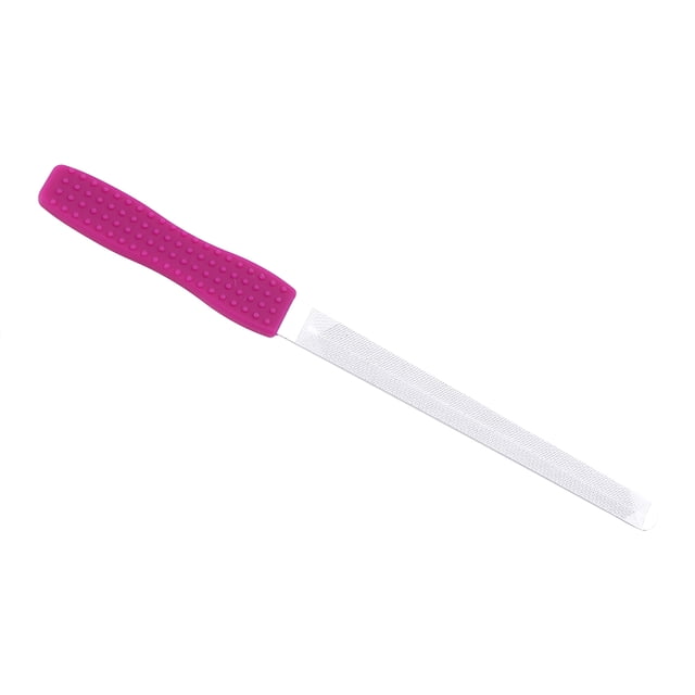 Herramientas Esenciales Exquisita Y Hermosa Lima De Uñas, Lima De Uñas De Acero Inoxidable Pulido De Doble Cara, Para El Hogar, Salón, Tienda, Salón De Belleza, Tienda De