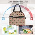 thumbnail image 4 of Naloa German Shepherd Dog Print Lunch Bag for Women & Men Insulated Lunch Box or Cooler Lunch Tote Bags for Work, Travel, Outdoor, 4 of 5