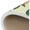 thumbnail image 7 of SKYSONIC 72x48in Pink Blue Rose Lily Area Rug, Light Yellow Non-Slip Floor Carpet for Indoor Living Dining Room and Bedroom Area, 7 of 7