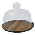 thumbnail image 1 of Soporte de madera para tartas con cúpula, expositor para cocina, restaurantes y galletas. L, 1 of 9
