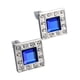 thumbnail image 2 of 2x Conjunto de 2 Gemelos Elegantes para Hombre, Accesorios Brillantes para Camisas Francesas, 2 of 8