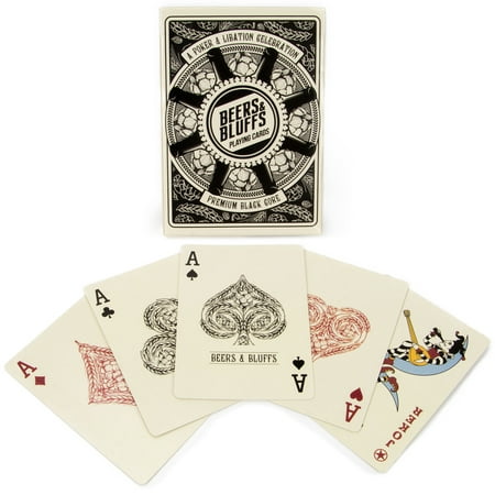 Beers & Bluffs Craft Brew Theme Playing Cards Poker Deck Regular Index Wide (Best Bluffs In Poker)