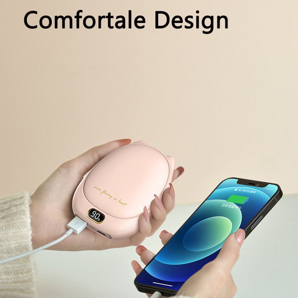 2-in-1 Electric Hand Warmer Rechargeable Travel Mobile Power Bank  Multifunctional Plastic Portable Outdoor Pocket Heater Office School  Charger Cold Weather Red | Walmart Canada