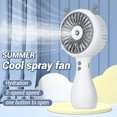 thumbnail image 3 of Matsuzay Mini ventilador de mano con carga USB, enfriador de aire, escritorio de 3 velocidades, Personal para exteriores, para viajes, negocios, Electrodomésticos Amarillo, 3 of 6