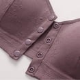 thumbnail image 4 of MDUKONU Women’s Bras Women's Wireless Seamless Matte Mini Rib Bra Purple 46, 4 of 9