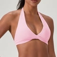 thumbnail image 4 of SPZTSX Women's Seamless Halter Crop Bra - Padded Open Back Low Impact Yoga & Gym Top, 4 of 6