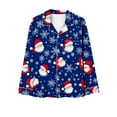 thumbnail image 4 of Xihbxyly Christmas Pajamas for Women, Women's Christmas Printed Pajama Set for Daily Home Wear Two-Piece Pajama Set with Pocket, 4 of 6