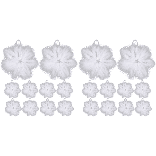 10 Piezas Angel Mini Copo Nieve Navidad (copo Nieve) Blanco