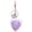 Purple, variant on YYKihy Cute Keychain Women Acrylic Love Shape Star Sequin Rose Ring Holder Key Chains