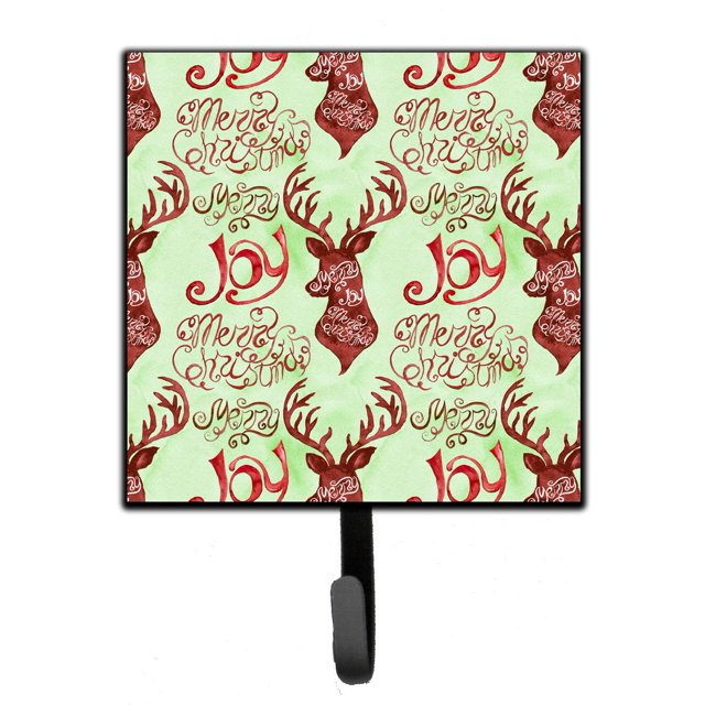 ""Caroline'S Treasures Merry Christmas Joy Reno Gancho De Pared Pequeño Multicolor""