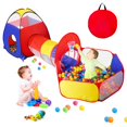 thumbnail image 1 of Carpa de juego GeerWest 3 en 1 para niños con piscina de bolas y túnel de juego, 1 of 7