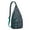 Blue-green, variant on Dino World Sling Backpack&nbsp;- Colorful Prehistoric Pattern Shoulder Bag (Great for Travel)