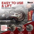 thumbnail image 4 of Venom Sport Bike Motorcycle Stand Lift, Rear Wheel Swingarm Spool Stand, 850lbs Capacity Universal Paddock Lift Jack Stand, U Adapter, Compatible With Most Yamaha Honda Kawasaki Suzuki BMW Motorcycles, 4 of 9