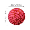 thumbnail image 3 of Pizza Blanket Double Sided Adult Size Red Pepperoni Realistic Food Cheese Fluffy Throw Blankets Flannel Funny Novelty Present 31.5 Inches Round Lightweight, 3 of 4