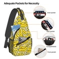 thumbnail image 3 of Lsque Banana A Pattern Cross Chest Bag Diagonally – Premium Durable Front Chest Sling with Adjustable Padded Strap, High-Capacity Storage, 3 of 8