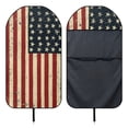 thumbnail image 6 of XYZCANDO Terry Cloth Car Seat Covers Portable Microfiber, Compatible with Automotive Truck Seat, for Trucks Vans Sedan, Star Stripe Design, 6 of 7