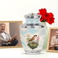 thumbnail image 6 of JAGASY Sparrow Urns for Women Cremation, 4 Mini Floral Burial Urn for Adult Male Ashes, Small Keepsake Urns for Human Ashes, Large Funeral Gift for Loss of Loved One, Combo Urn Set of 5, 6 of 7