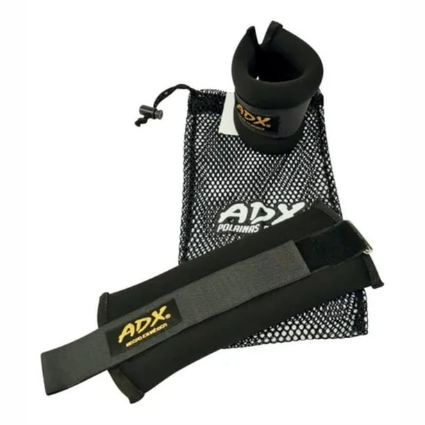 Polaina Muñequera Par Adx 1 Kg C/una. Total 2kg. Peso Real. Negro ADX Deportivo