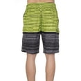 thumbnail image 2 of LELINTA Mens Swim Trunks Beach Board Shorts Bathing and Swimming Trunks for the Big And Tall Man with Elastic Waist Drawstring, Green/ Blue, 2 of 8