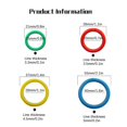 thumbnail image 4 of 50pcs Colorful Circle Ring Scrapbook Binding Buckle Hoop Binder Rings For Loose Leaf, 15/20/28/40mm, 4 of 5