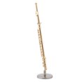 thumbnail image 2 of Sonew Miniature Flute Replica with Stand and Case Gold Plated Instrument Model Musical Ornaments,Instrument Model, Miniature Instruments, 2 of 11