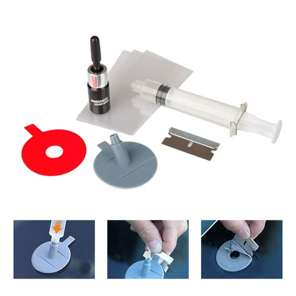 Ximing ed Glass Repair Kit Auto Window Glass Repair Tools Scratch Fixing Windshield Repair Tool Resin Sealer Car Window Repair Fluid