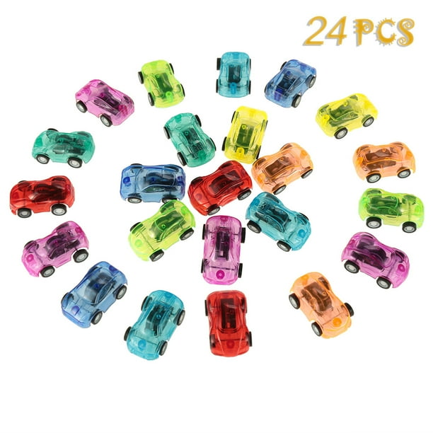Springcorner 24PCS Pull Back Cars for Toddler Mini Push and Go Car Toy