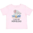 thumbnail image 3 of Inktastic I Love My Mom and Dad Cute Elephants in Night Sky Boys or Girls Baby T-Shirt, 3 of 5