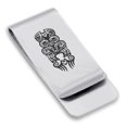 thumbnail image 1 of Stainless Steel Taniwha Maori Symbol Classic Slim Money Clip Credit Card Holder, 1 of 2