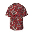 thumbnail image 7 of Kdxio Men's Hawaiian Shirt for Men Short Sleeve Shirt Snake Summer Casual Holiday Beach Button Down T-Shirts, 7 of 7