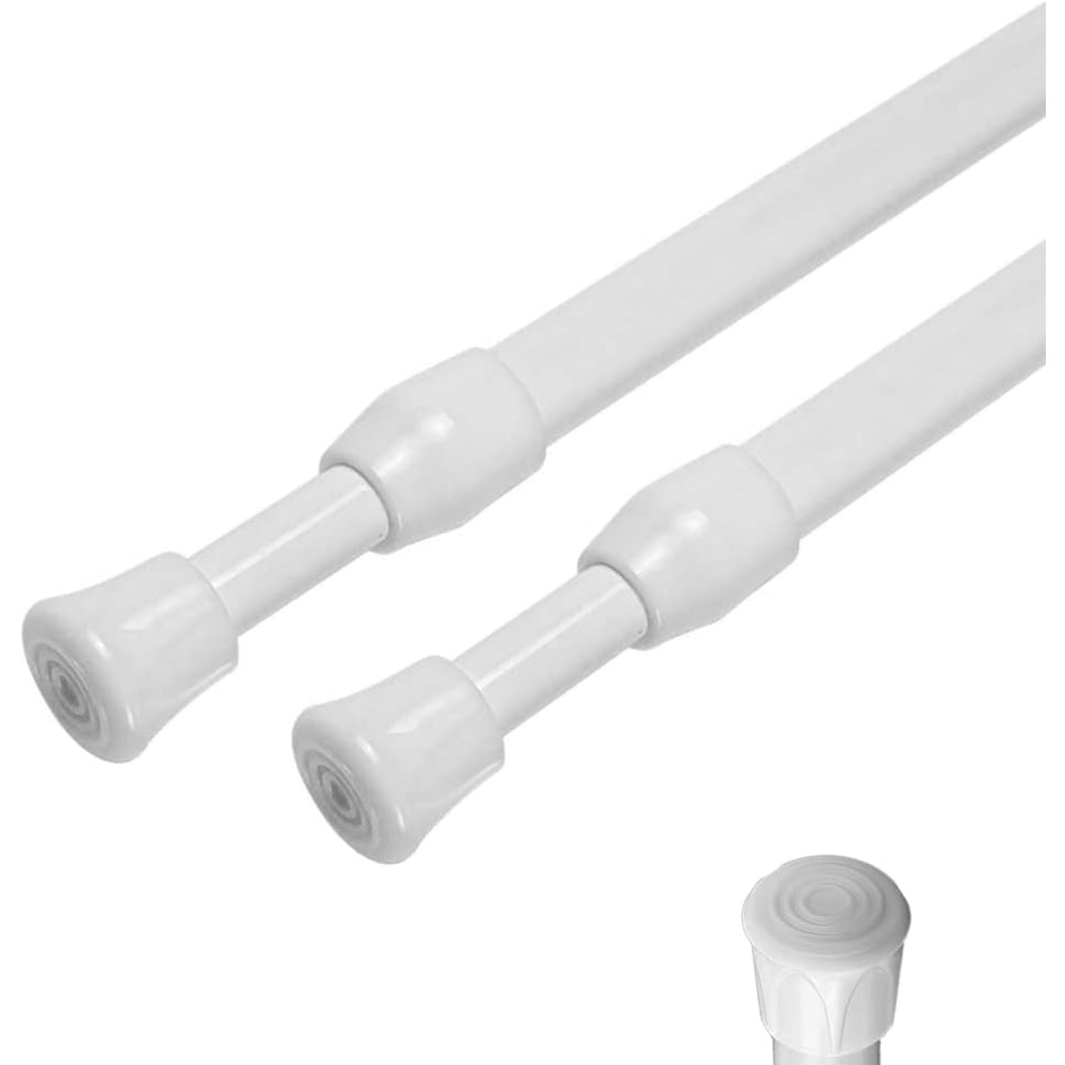 HetayC Small Spring Tension Window Curtain Rods, 12 to 20Inch