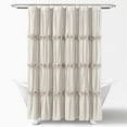 thumbnail image 5 of Lush Decor Darla Textured Shower Curtain, 72x72, Neutral, Single, 5 of 11