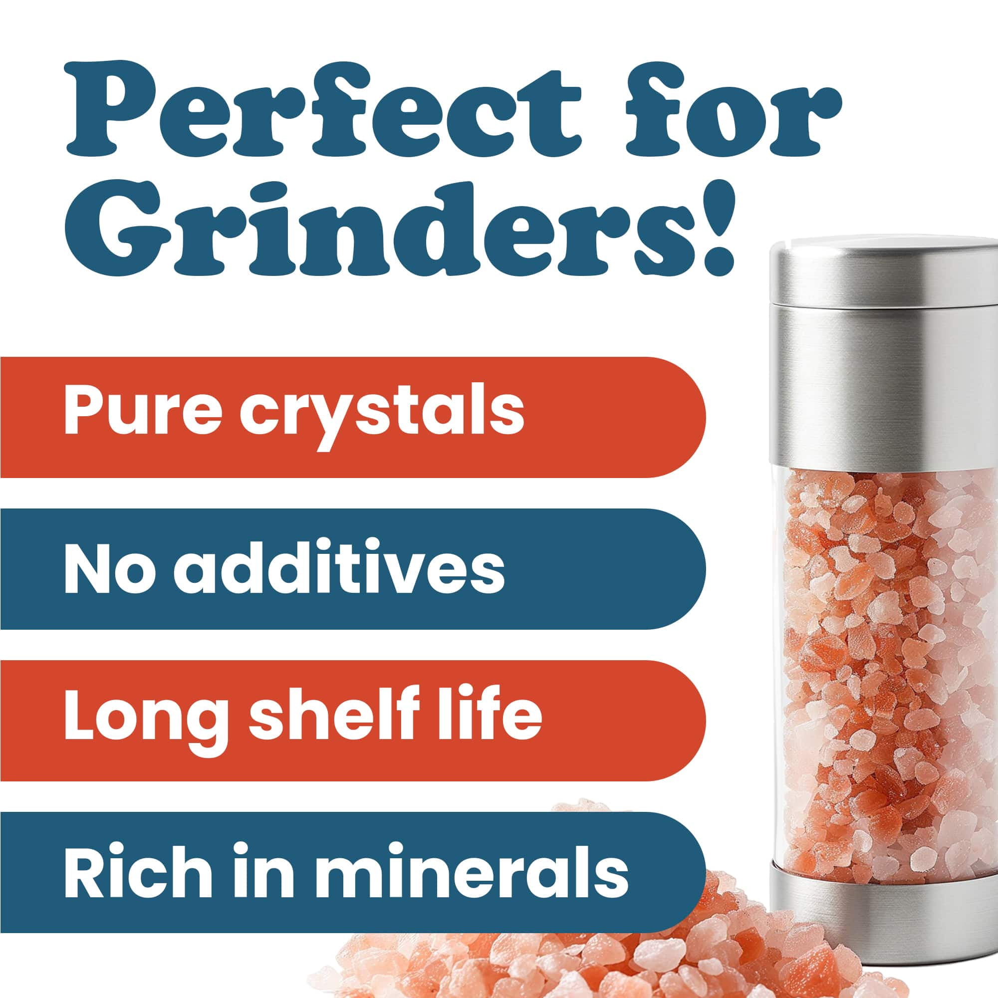 Himalayan Pink Salt – Coarse, 20 Pounds — Raw, Vegan, Kosher — by Food to Live