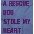 thumbnail image 2 of Rescue Dog Stole Heart Pet Adoption Women's Graphic T Shirt Tees Brisco Brands S, 2 of 6