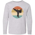 thumbnail image 3 of Inktastic Karate Martial Arts Retro Sunset Long Sleeve Youth T-Shirt, 3 of 5