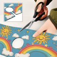 thumbnail image 6 of Yayeee Faucet Mat for Kitchen Sink 30" Diatomite Long Splash Guard Pad, Rainbow with Stars, 6 of 7