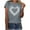Gray, variant on Valentine T Shirts for Women Cute Love Heart Graphic Tees Tops Valentines Shirt Short Sleeve Tshirts for Her