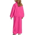 thumbnail image 4 of Coerni Girls Sweatsuit 2 Piece Outfits Fall Winter Fleece Turtleneck Half Zip Sweatshirts and Sweatpants Joggers Set Comfy Clothes, 4 of 4