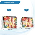 thumbnail image 4 of FORMRS 13-13.3 inch Laptop Sleeve Case Soft Carrying Quilted Computer Bag Cover, White Striped Lemon, 4 of 7