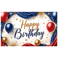 thumbnail image 2 of Colorful Theme Happy Birthday Banner Polyester Material Party Decoration for Birthday Party Kids Event Celebration, 2 of 7