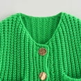 thumbnail image 2 of SWSMCLT Women's Cable Knit Vest Top Soft Cropped Tank Top Lightweight Sleeveless Cardigan Sweater V Neck Button Up Baggy Fashion 2024 Y2K Clothes Pocket Green Medium, 2 of 5