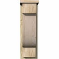 thumbnail image 2 of 8"W x 14"D x 26"H Alpine Rough Sawn Corbel w/Backplate, Douglas Fir, 2 of 9