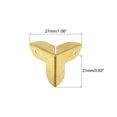 thumbnail image 2 of 16 Pcs Furniture Corner Edges Protector, 9mm Metal Edge Guard with Screws, Yellow, 2 of 6