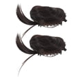 thumbnail image 1 of moños espaciales con pinza para el pelo, moño desordenado para mujer, extensiones de cabello fino, moño rizado, moño falso para postizos, 1 of 7