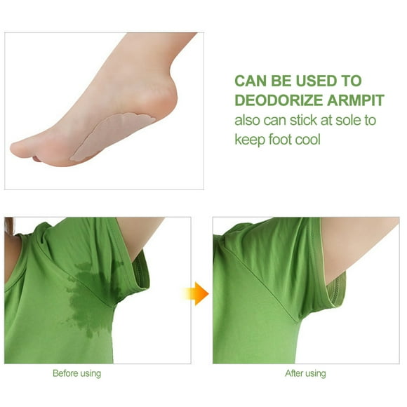 Almohadilla antisudor, parche desodorante en la axila Almohadilla unisex para la axila absorbente del sudor Almohadilla antitranspirante 10 piezas Ecomeon no