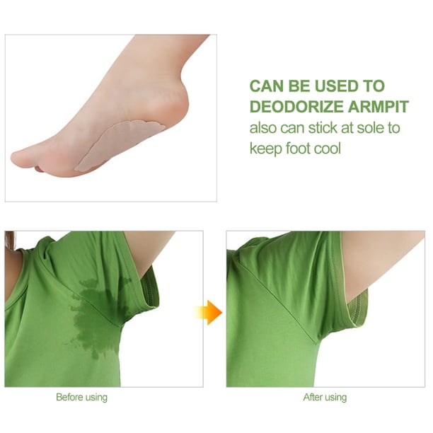 Almohadilla antisudor, parche desodorante en la axila Almohadilla unisex para la axila absorbente del sudor Almohadilla antitranspirante 10 piezas Ecomeon no