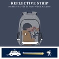 thumbnail image 5 of FORMRS Unisex School Backpack 17" Student Travel Bag with Laptop Compartment, Cartoon Flowers, 5 of 7